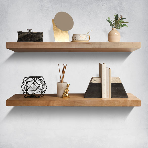 Maple Floating Shelves kitchen shelf
