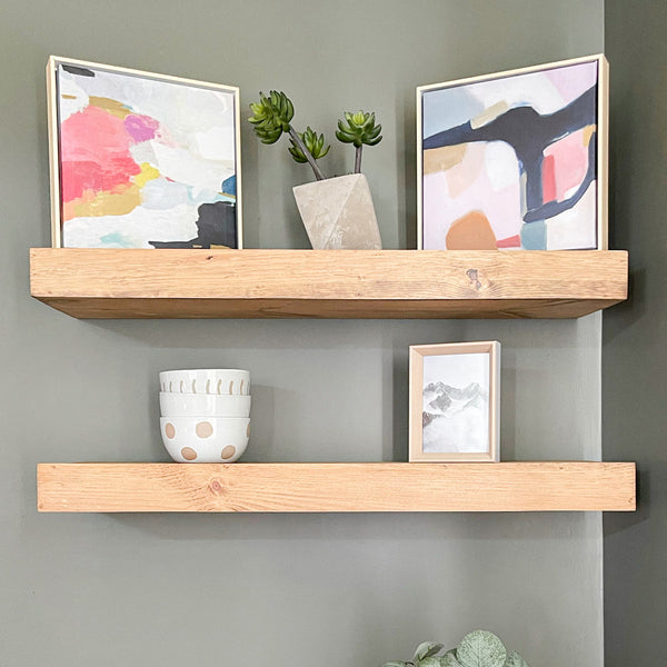 Wall Modern Thick Floating Shelves