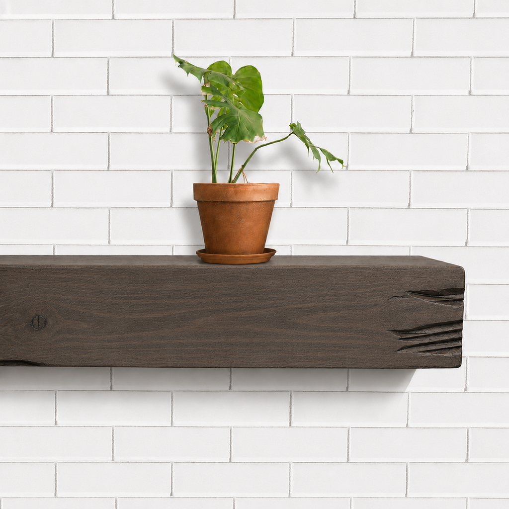 Distressed Pine Fireplace Mantel