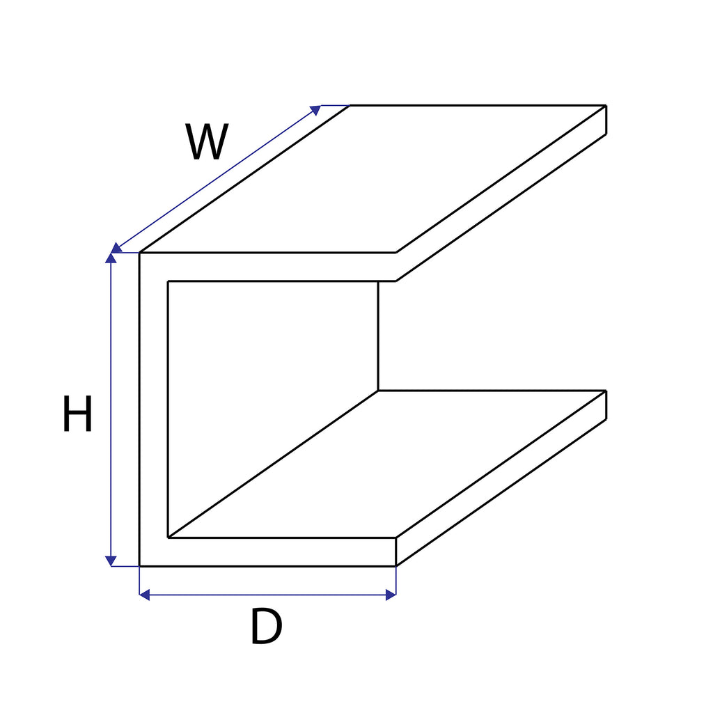 Walnut Wood Side Table C Shape Diagram