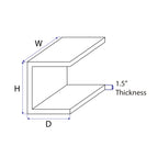 C-Shape side table diagram
