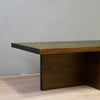 Modern Rustic Wood Cross Base Coffee Table in Jacobean Color Style