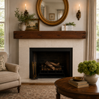 Distressed Pine Fireplace Mantel