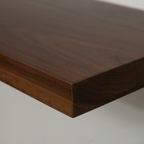 Walnut Floating Shelf on a wall
