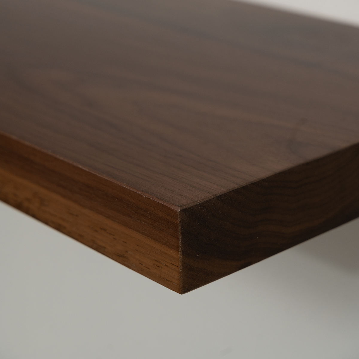 Walnut Floating Shelf on a wall
