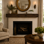 Distressed Pine Fireplace Mantel