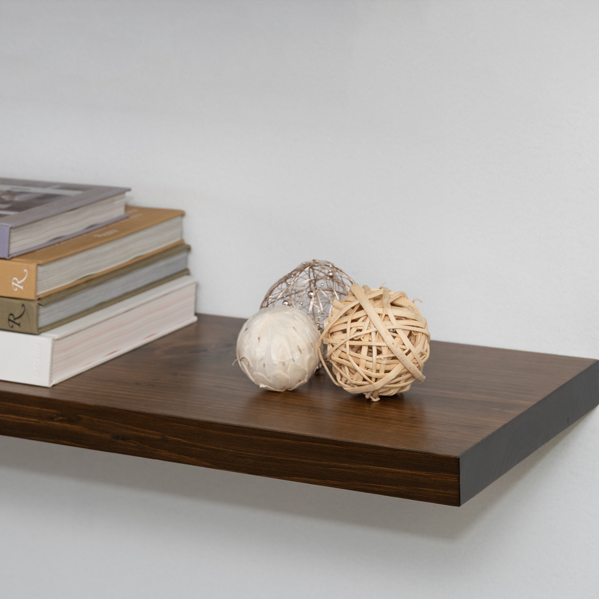 Rustic Pine Floating Shelves