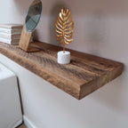 Reclaimed Natural Wood Floating Shelf