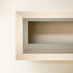 Rustic Square Floating Modular Two-Level Shelves