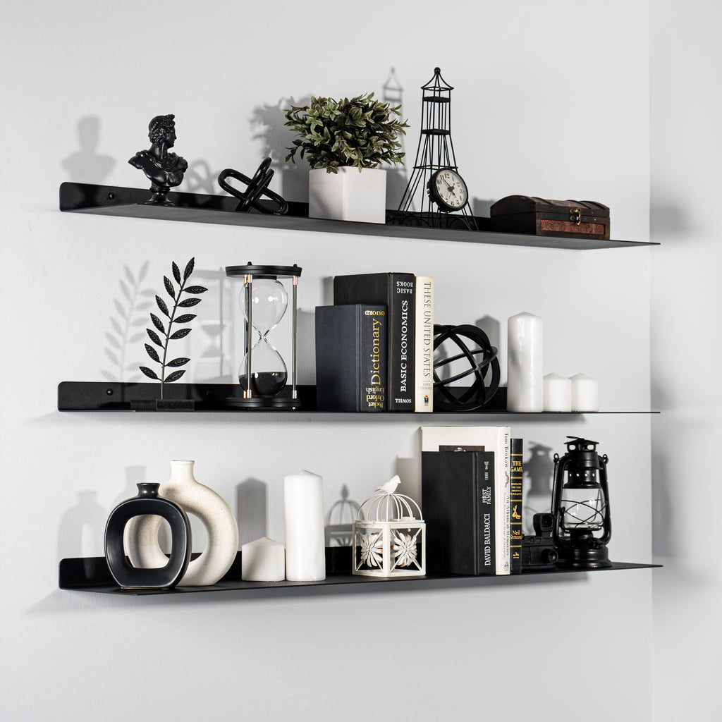 Modern Metal Floating Shelves