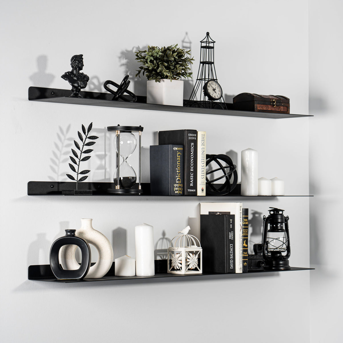 Modern Metal Floating Shelves