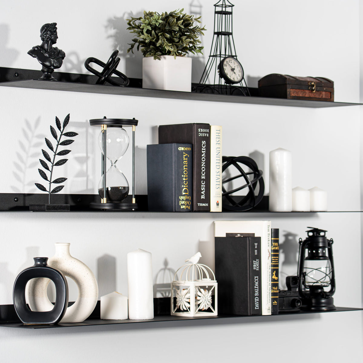 Modern Metal Floating Shelves