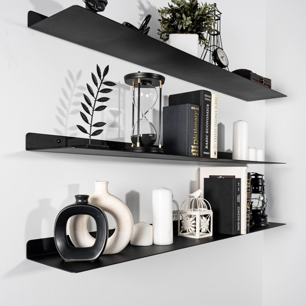 Modern Metal Floating Shelves