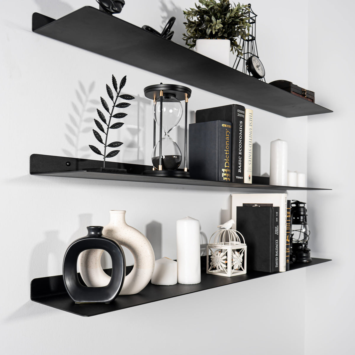 Modern Metal Floating Shelves