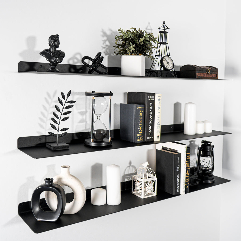 Modern Metal Floating Shelves