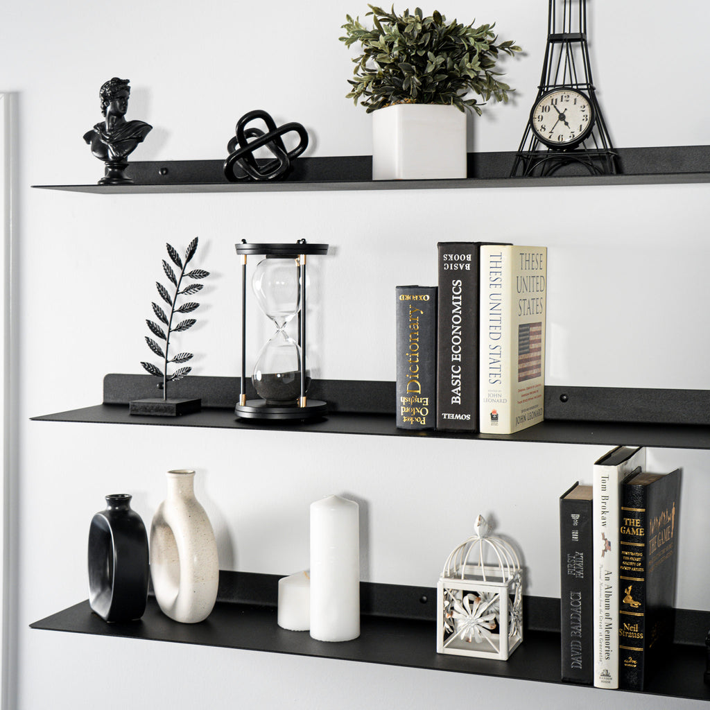 Modern Metal Floating Shelves