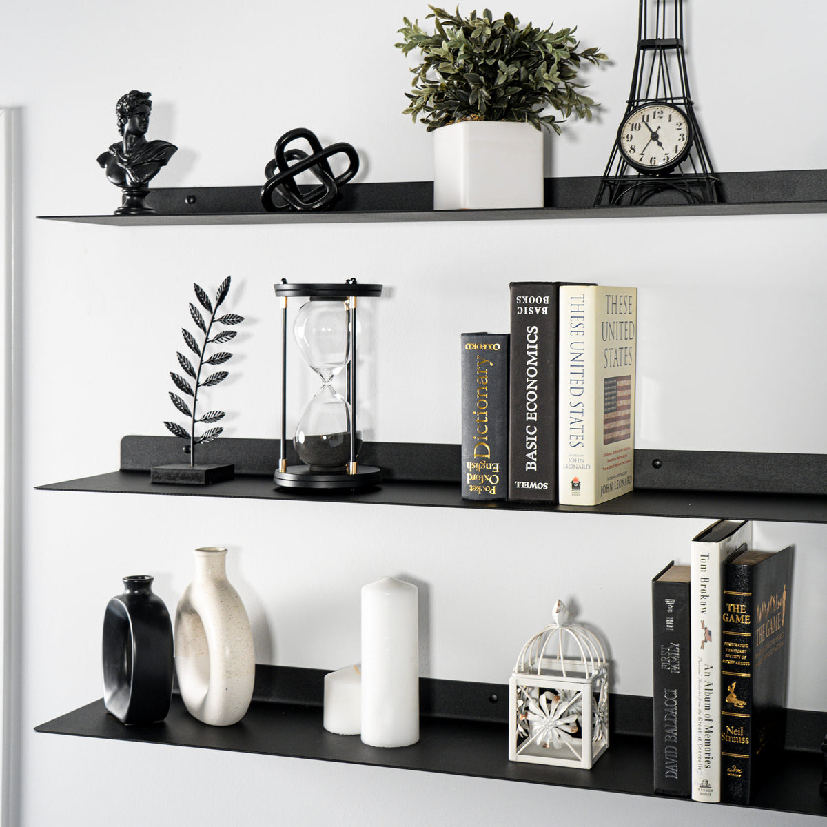 Modern Metal Floating Shelves
