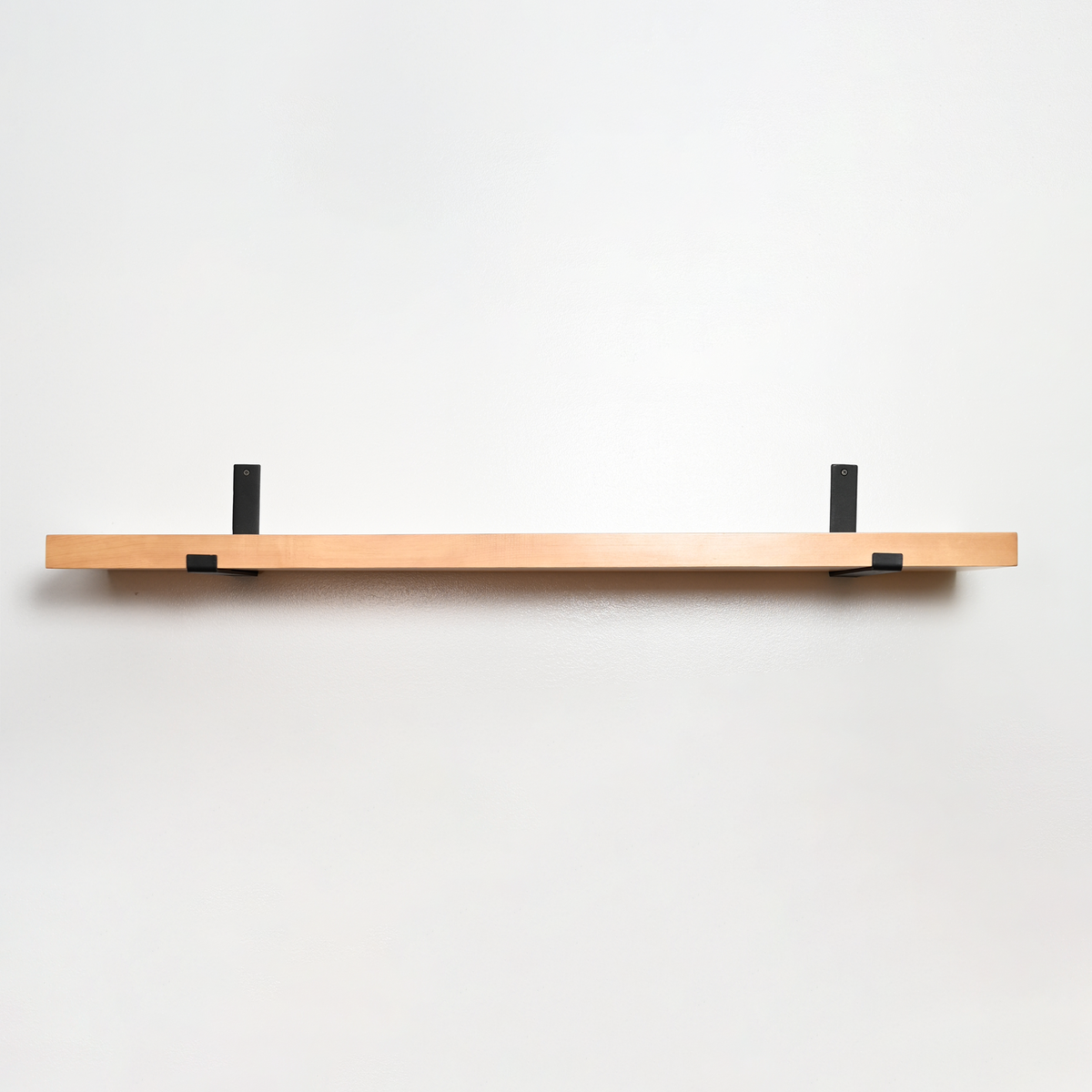 Rustic Pine Shelves with Architectural Brackets