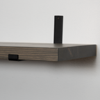 Rustic Pine Shelves with Architectural Brackets