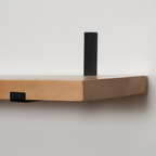 Rustic Pine Shelves with Architectural Brackets