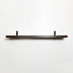 Rustic Pine Shelves with Architectural Brackets