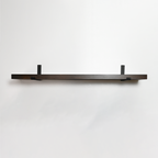 Rustic Pine Shelves with Architectural Brackets