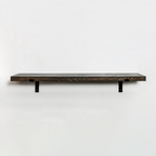 Rustic Pine Shelves with Architectural Brackets