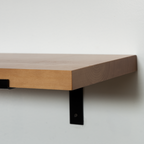 Rustic Pine Shelves with Architectural Brackets