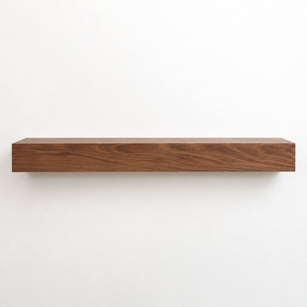 NEW Walnut Hardwood Fireplace Mantel