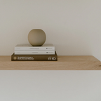 White Oak Hardwood Floating Shelves