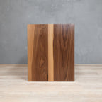 walnut box side table