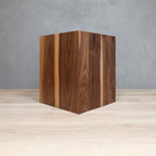 walnut box end table