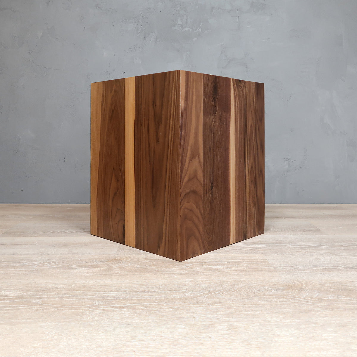 walnut box end table