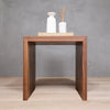 Modern Walnut Wood Waterfall Side Table