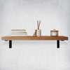 white oak custom kitchen shelves