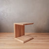 white oak accent table