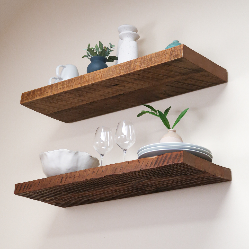 RECLAIMED WOOD FLOATING SHELVES Urbandi