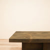 Rustic Cross Base 2-Level Coffee Table - Aged Barrel