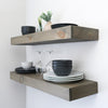 Three Inch Contemporary Wood Thick Floating Shelves