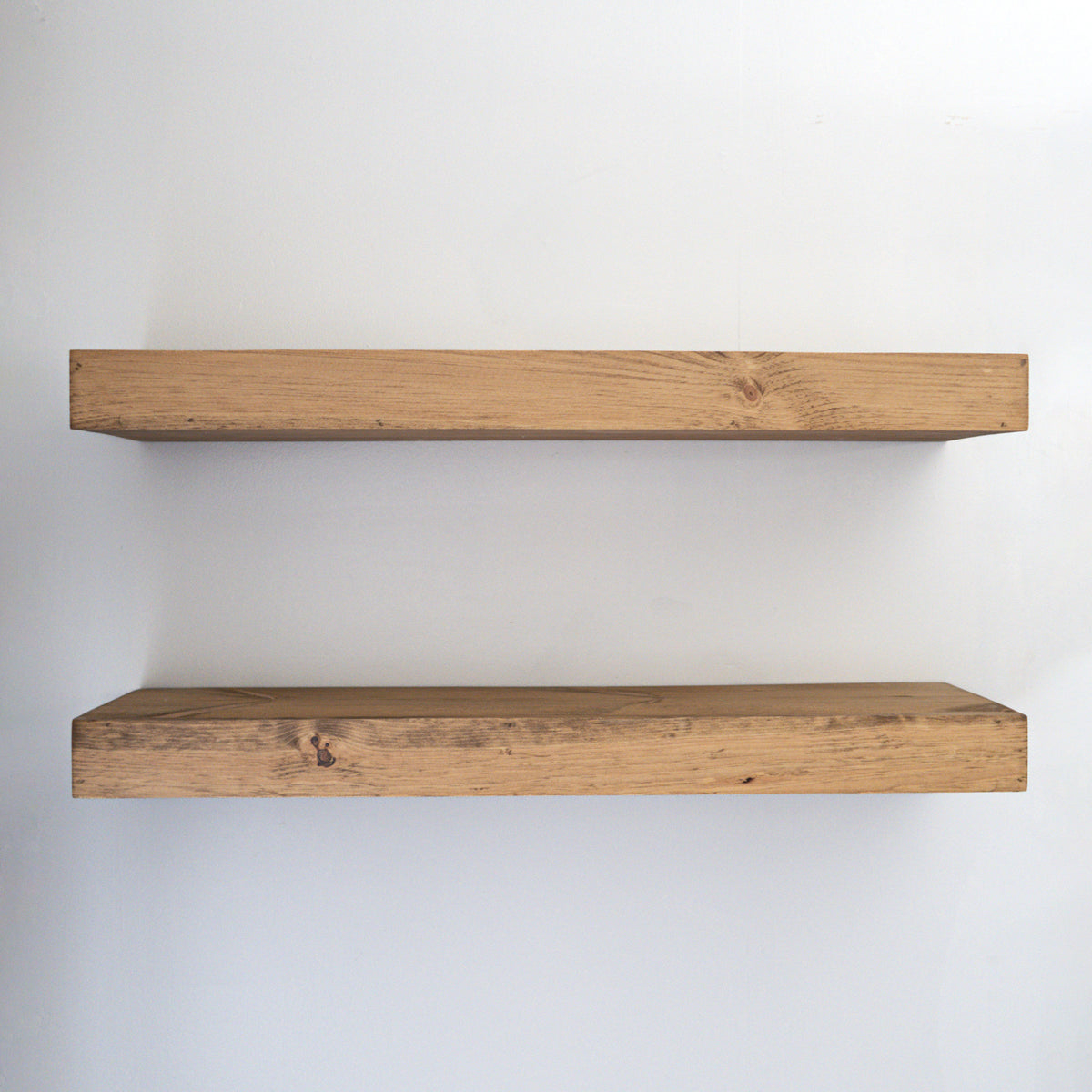 Handcrafted Modern 3 Thick Floating Shelves, Urbandi