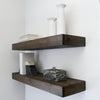 3 inch Wood Thick Floating Shelves with Books