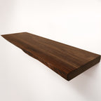 Custom Live Edge Walnut Floating Shelf