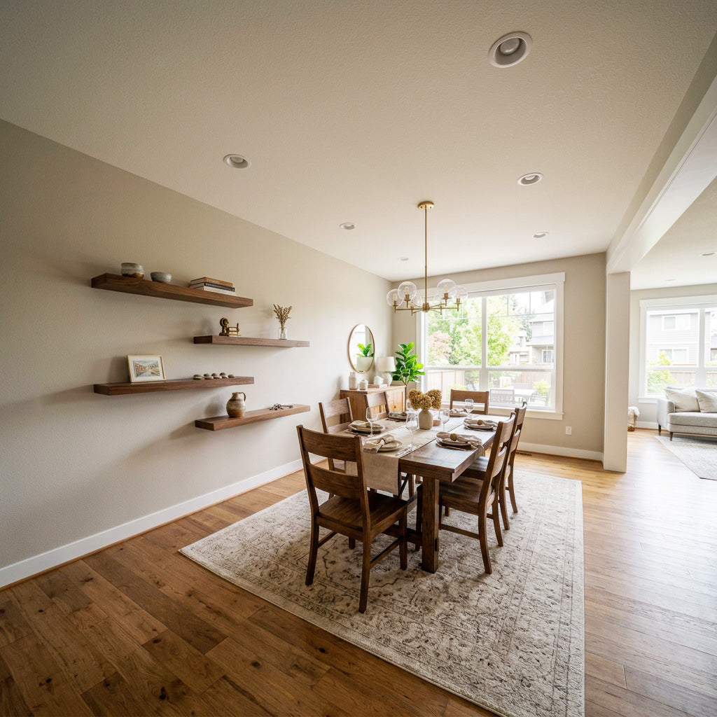 NEW Urbandi Rustic Hardwood Floating Shelves