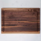Walnut Wood Cutting Board Engraved Center