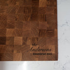 Engraved Corner White Oak Cutting Board