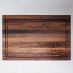 Walnut Wood Cutting Board Engraved Right Lower Corner