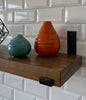 Wood Ash Shelf with Bracket in Provincial Color Style