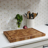 Custom White Oak Wood Cutting Board in Kitchen