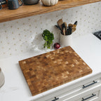 Custom White Oak Wood Cutting Board in Kitchen