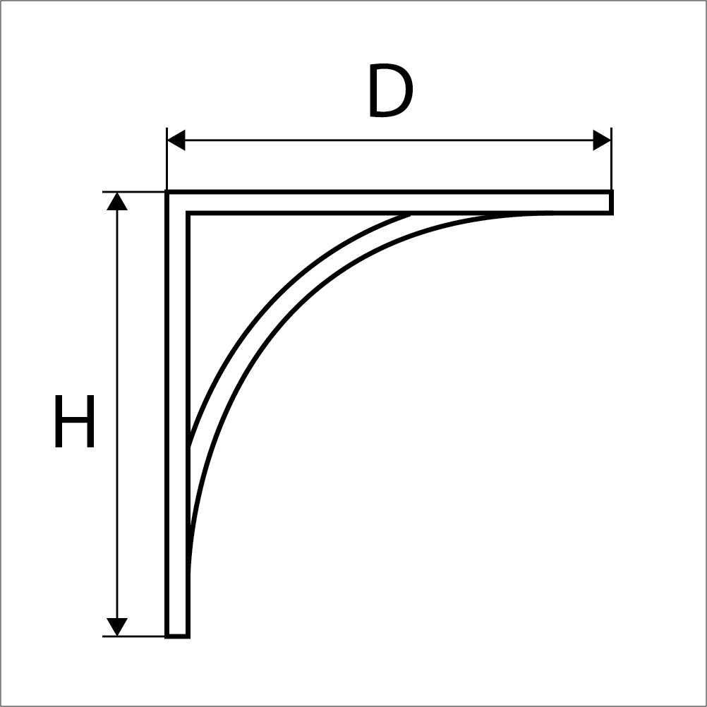 Mantel and Shelves Bracket Diagram